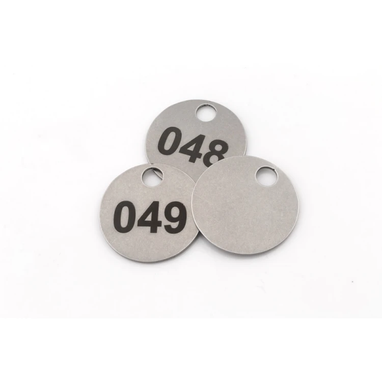 25mm Metal Mini Token/Keyring for Laundry, 1mm Thick Steel - DAN - BM038