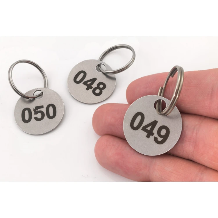 25mm Metal Mini Token/Keyring for Laundry, 1mm Thick Steel - DAN - BM038