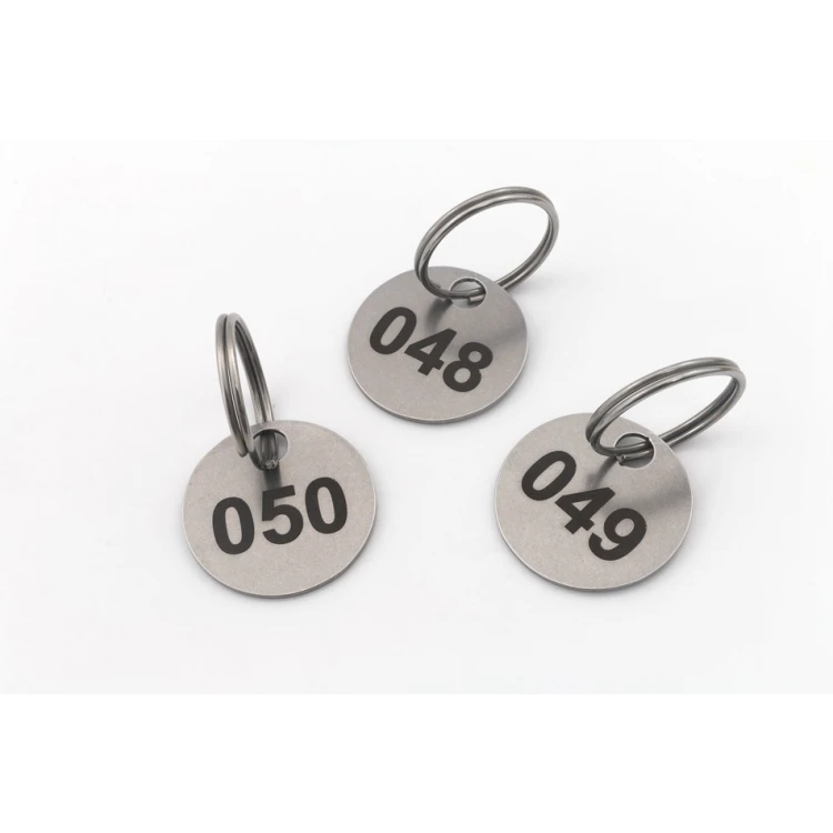 25mm Metal Mini Token/Keyring for Laundry, 1mm Thick Steel - DAN - BM038
