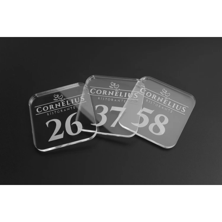 Ralph Acrylic Tokens - for cloakrooms, for cafeterias, for medical clinics