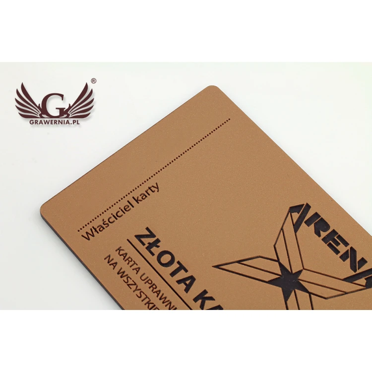 Gold or Silver Regular Customer Card - Matte Exterior Laminate - KSK001