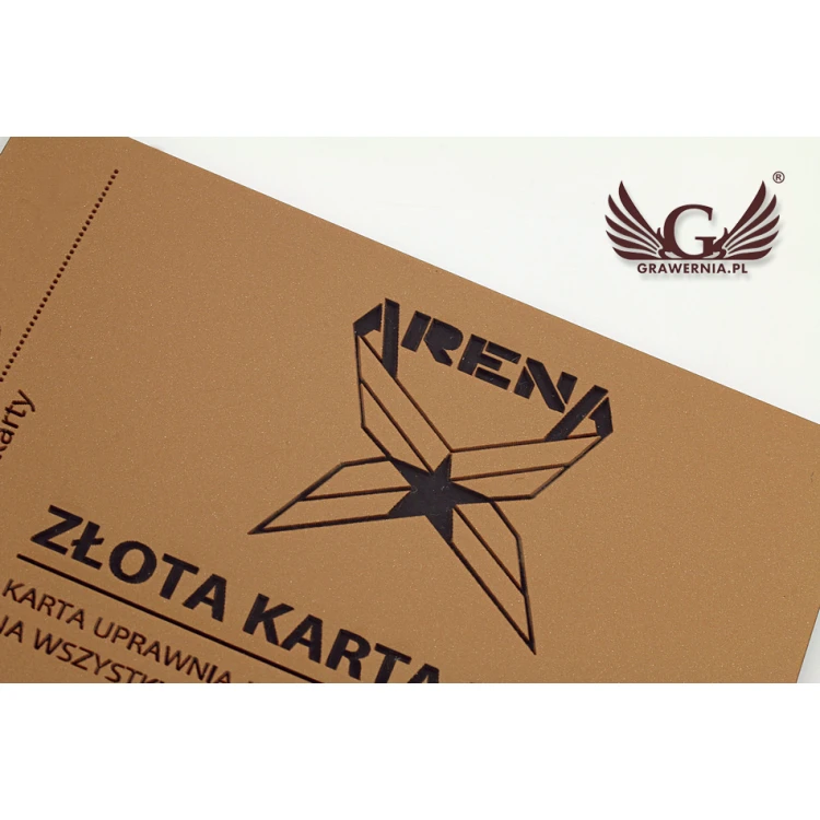 Gold or Silver Regular Customer Card - Matte Exterior Laminate - KSK001