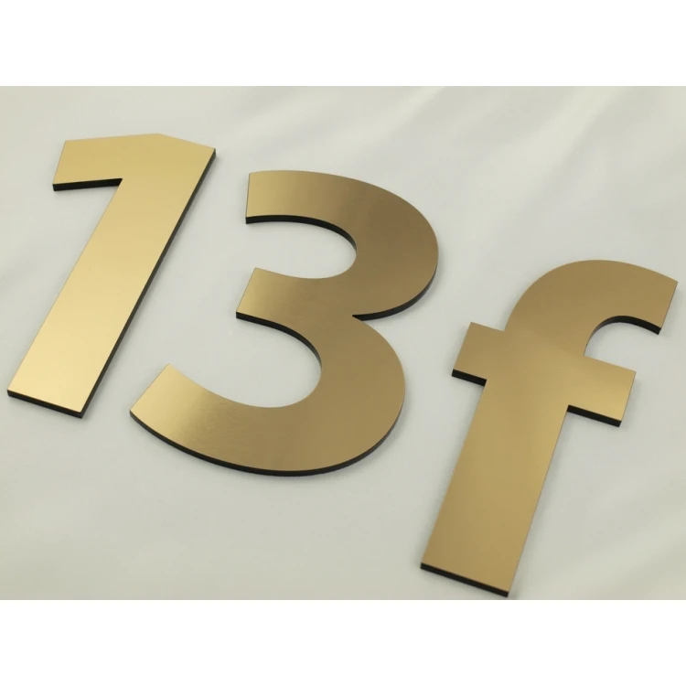 Numbers and letters for wall, door or building facade - laser cut - height 14.5 cm