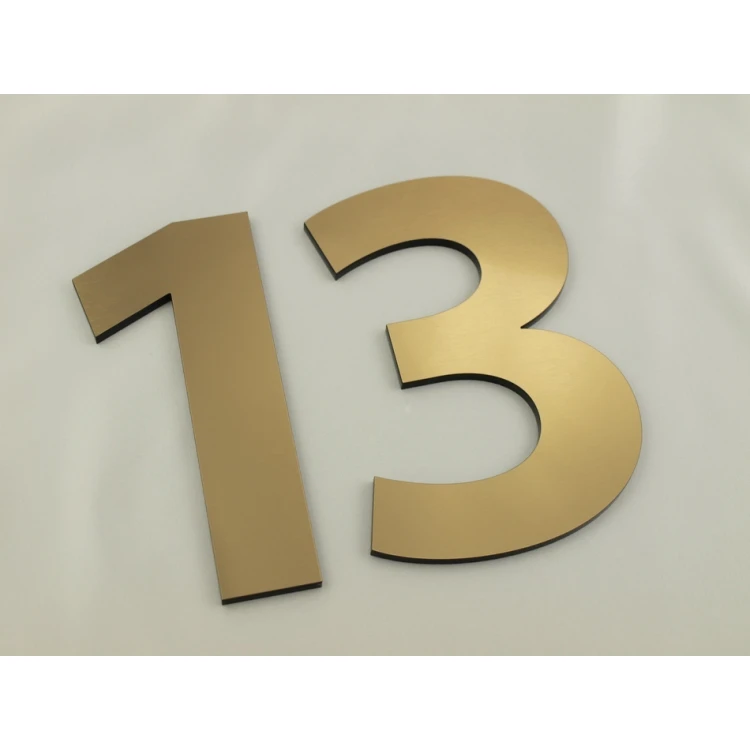 Numbers and letters for wall, door or building facade - laser cut - height 14.5 cm
