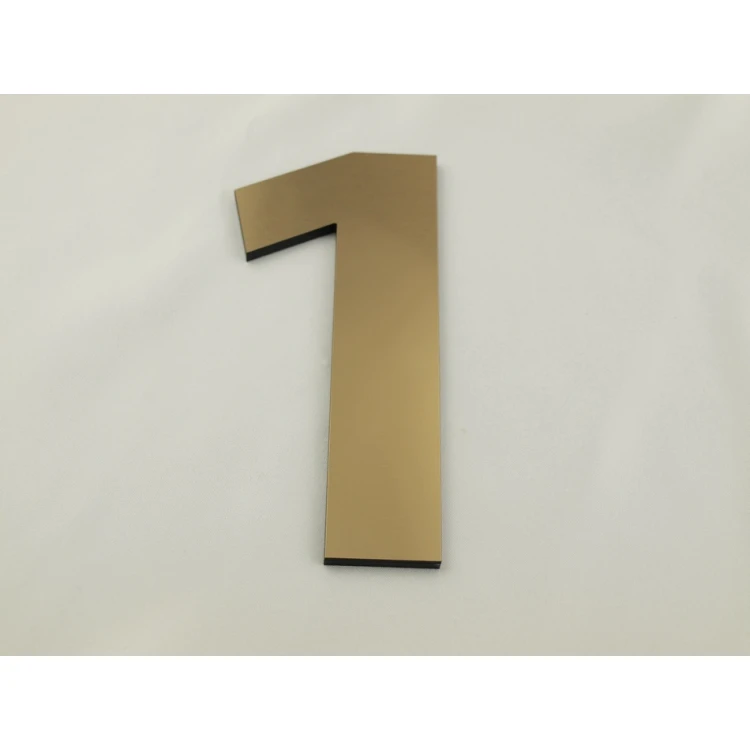 Numbers and letters for wall, door or building facade - laser cut - height 14.5 cm