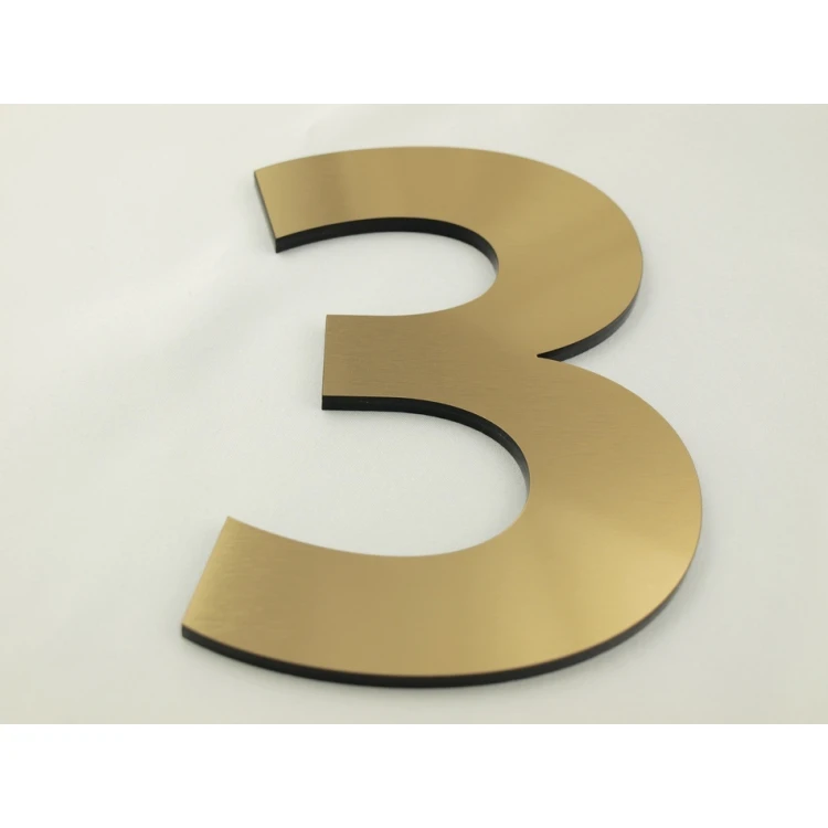 Numbers and letters for wall, door or building facade - laser cut - height 14.5 cm