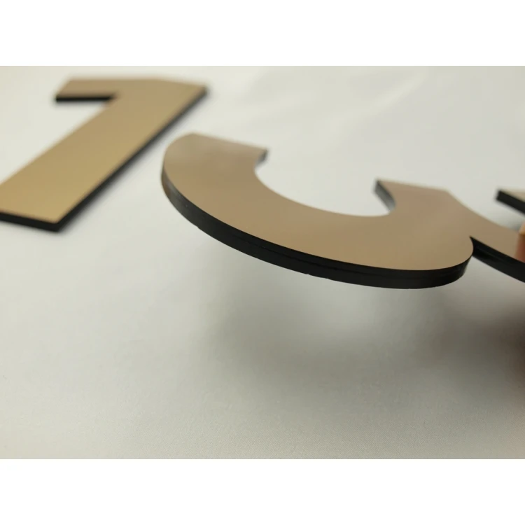Numbers and letters for wall, door or building facade - laser cut - height 14.5 cm