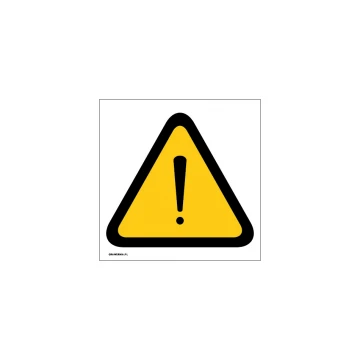 General Warning Sign - size 150x150mm - PVC - UV print - BHP001